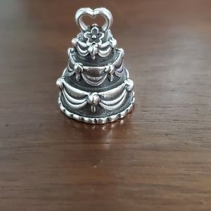 James Avery RETIRED Wedding Cake charm